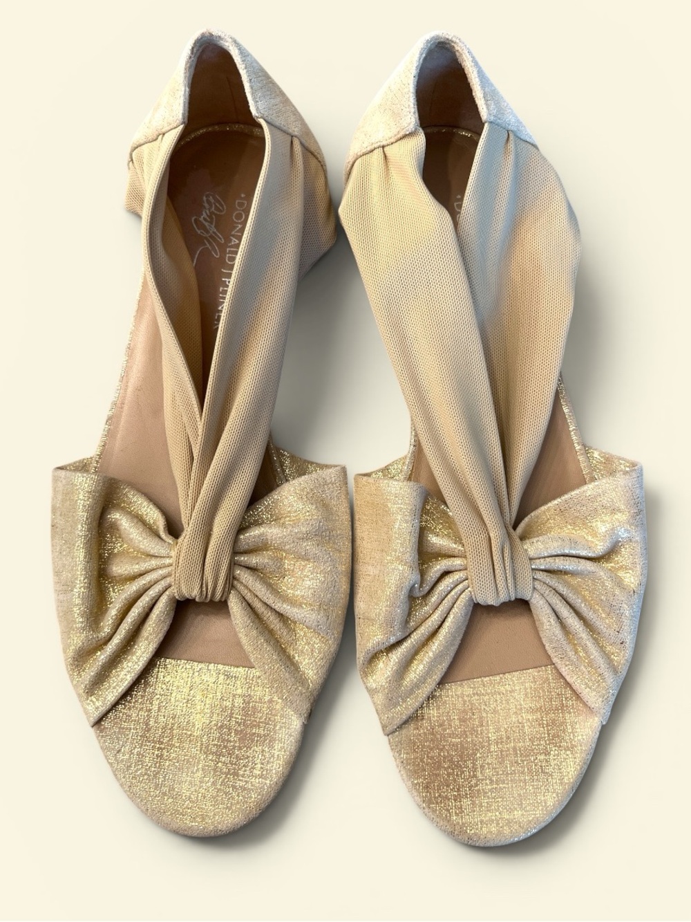 Gold Knot Front Women’s Flats